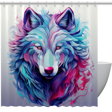 Waterdicht douchegordijn van Wolf met ringen en haken, 60" x 72"