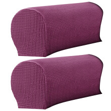 Welling 2er-Pack Sofa-Armlehnenschutz, rutschfest, hochelastisch, aus weichem Polyester, Armlehnenüberzug, Haushaltswaren