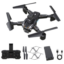 Drone FPV pliable avec caméra 1080p - Quadricoptère radiocommandé à contrôle gestuel, capteur, lumières multicolores.