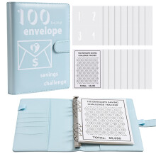 Carnet, Défi d'épargne 100 enveloppes, Livre de défis d'épargne A5 par TALKVE