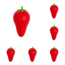 20PCS Big Mac Fruit Carrot Eraser Cute Eraser Clean and Traceless Student Chip Rubber Creative *20PCS