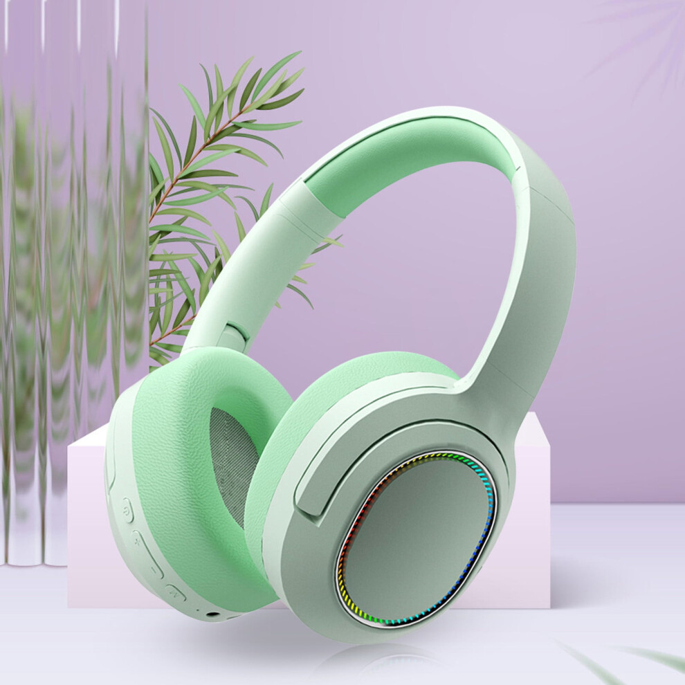 Rnemite-Amo Bluetooth 5.3 Over Ear Headphones, Foldable Wireless Headset With Subwoofer, Noise Cancellation, Built-In Mic, Soft Earmuffs 9164030624993