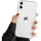 Συμβατή με θήκη iPhone 12/12Pro, διάφανη, χαριτωμένη θήκη Astronaut, μαλακή, ανθεκτική στους 1
