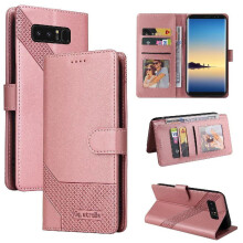 Θήκη Flip για συμβατότητα με Samsung Galaxy Note8, Ανθεκτική σε κραδασμούς, Δέρμα Premium,