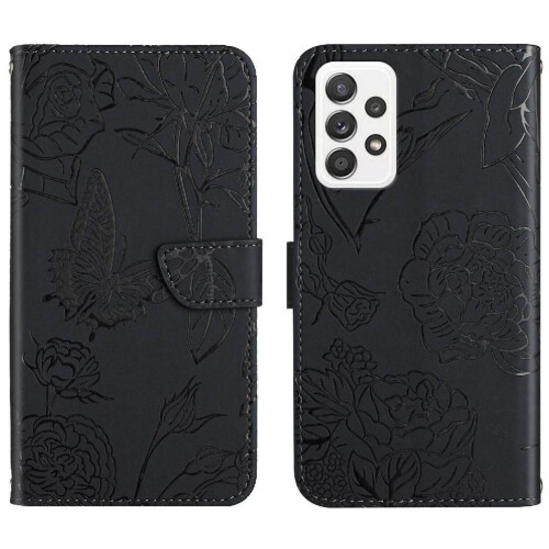Θήκη συμβατή με Samsung Galaxy A52/A52S, Ανθεκτική σε κραδασμούς δερμάτινη θήκη PU με σχέδιο
