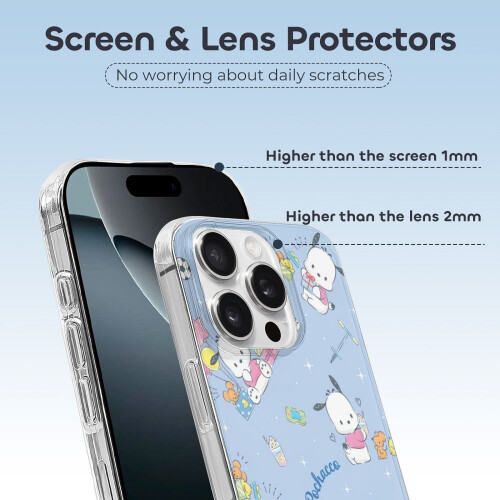 Θήκη Pochacco TPU για iPhone16Pro – Εξαιρετικά λεπτή, ανθεκτική σε κραδασμούς, 2