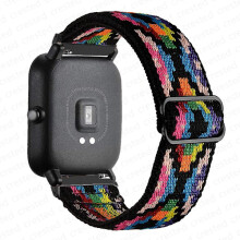Banda elástica de nailon de 20 mm/22 mm compatible con Amazfit GTS4/2/2e/3/Mini, GTR4/3/Pro/2, Bips Racer, Stratos - Color Bohemia
