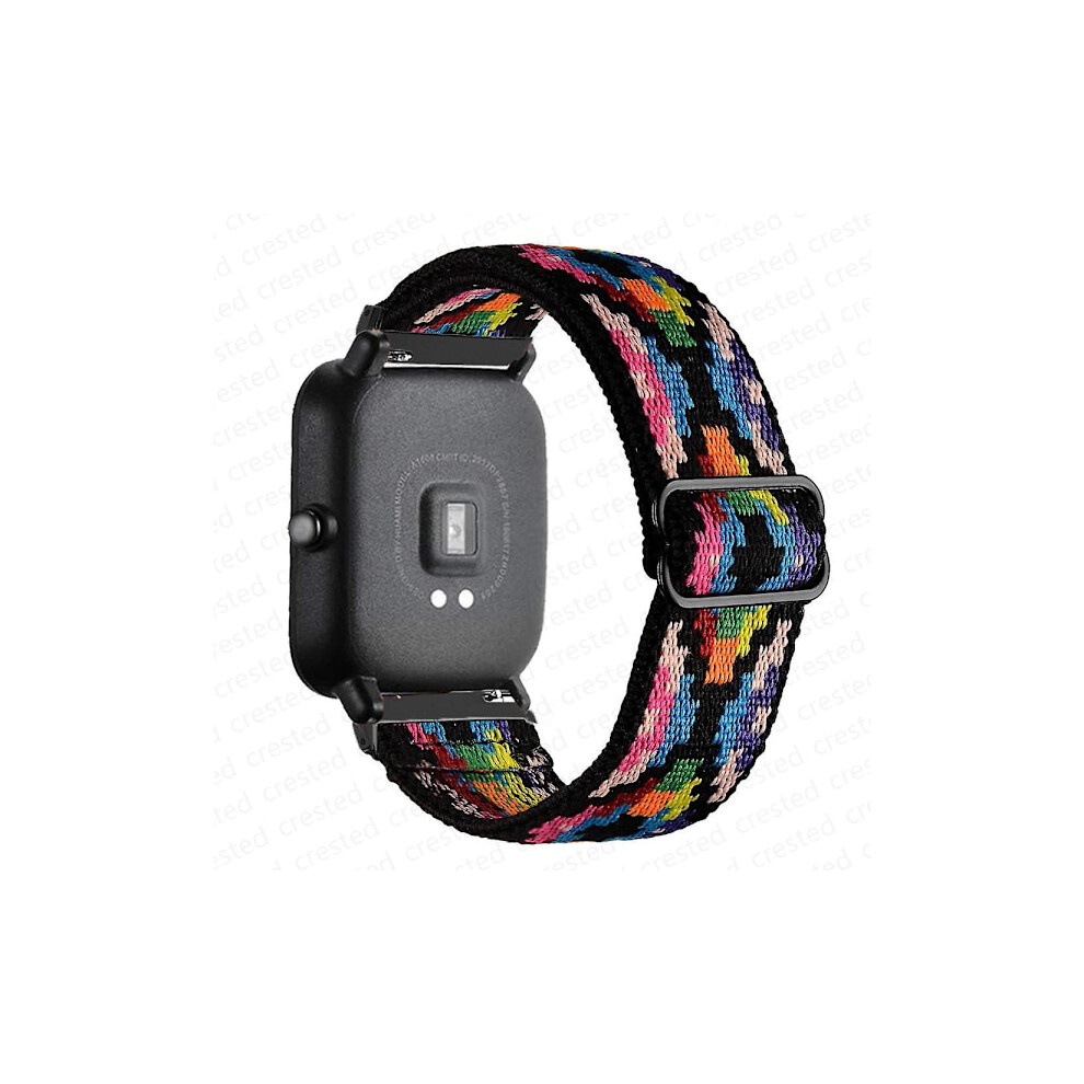 20Mm/22Mm Nylon Elastic Band Compatible With Amazfit Gts 4/2/2E/3/Mini, Gtr 4/3/Pro/2, Bips Racer, Stratos - Bohemia Color 9164030761841