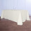 BalsaCircle90" x156" Polyester Rechteckige Tischdecke Elfenbein 8