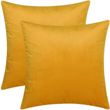 Cterwk Pacote com 2 Capas de Almofada Decorativas de Veludo Macio, Quadradas, para Sala de Estar, Quarto e Escritório, 40x40cm (16x16 polegadas)