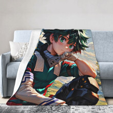 Hotelová deka My Hero Academia, anime deka do postele, deka na pohovku, ultra mäkká flísová deka do spálne a obývačky, 60x50 palcov