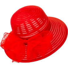 Chapéu fascinator de organza para mulheres - Chapéu para festa de chá, coquetel ou casamento, com flores, ideal para a igreja. Dobrável.