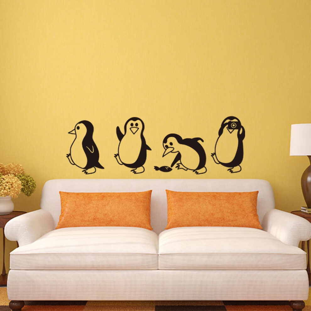 Begine Tile Stickers Clearance,Cute Little Penguin Wall Sticker Creative Diy Home Decoration,1X Wall Sticker