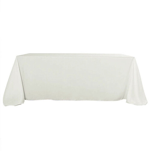BalsaCircle90" x156" Polyester Rechteckige Tischdecke Elfenbein 1