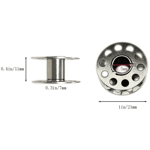 50 Pcs Metal Bobbins for Sewing Machine with Storage Box 2
