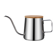 Mornei Pour over Kettle Camping Coffee Pot 350ml Coffee Maker Home Long Gooseneck Spout argent