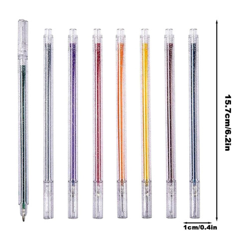 Σετ στυλό gel WinysinArt, στυλό gel dye, επαναχρησιμοποιήσιμα στυλό με γκλίτερ και παστέλ 2