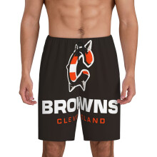Cle_Browns korte pysjamasbukser for menn, sport, korte ermer med fotballaglogo, gaver til baseballfans