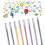 Σετ στυλό gel WinysinArt, στυλό gel dye, επαναχρησιμοποιήσιμα στυλό με γκλίτερ και παστέλ 6
