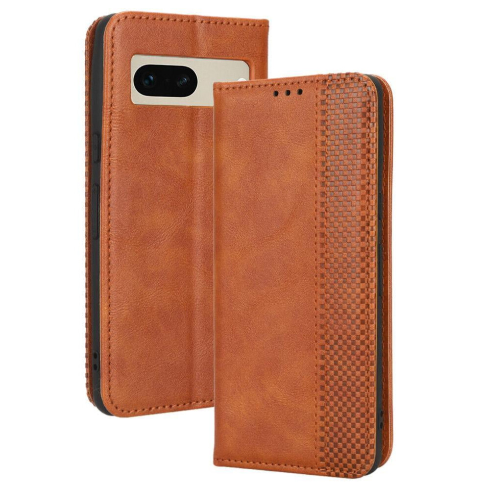 Case For Google Pixel 7 5G Magnetic Closure Pu Leather Wallet 9164030764354
