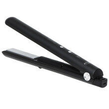Plancha de pelo inalámbrica con revestimiento cerámico y 3 ajustes de temperatura.