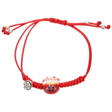 Guangmc Niedliches Glückskatzen-Armband für Frauen, Mädchen und Paare