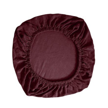 Ruokapöydän tuolin istuinpäällinen joustavalla reunalla, sopii uuteen tummanpunaiseen