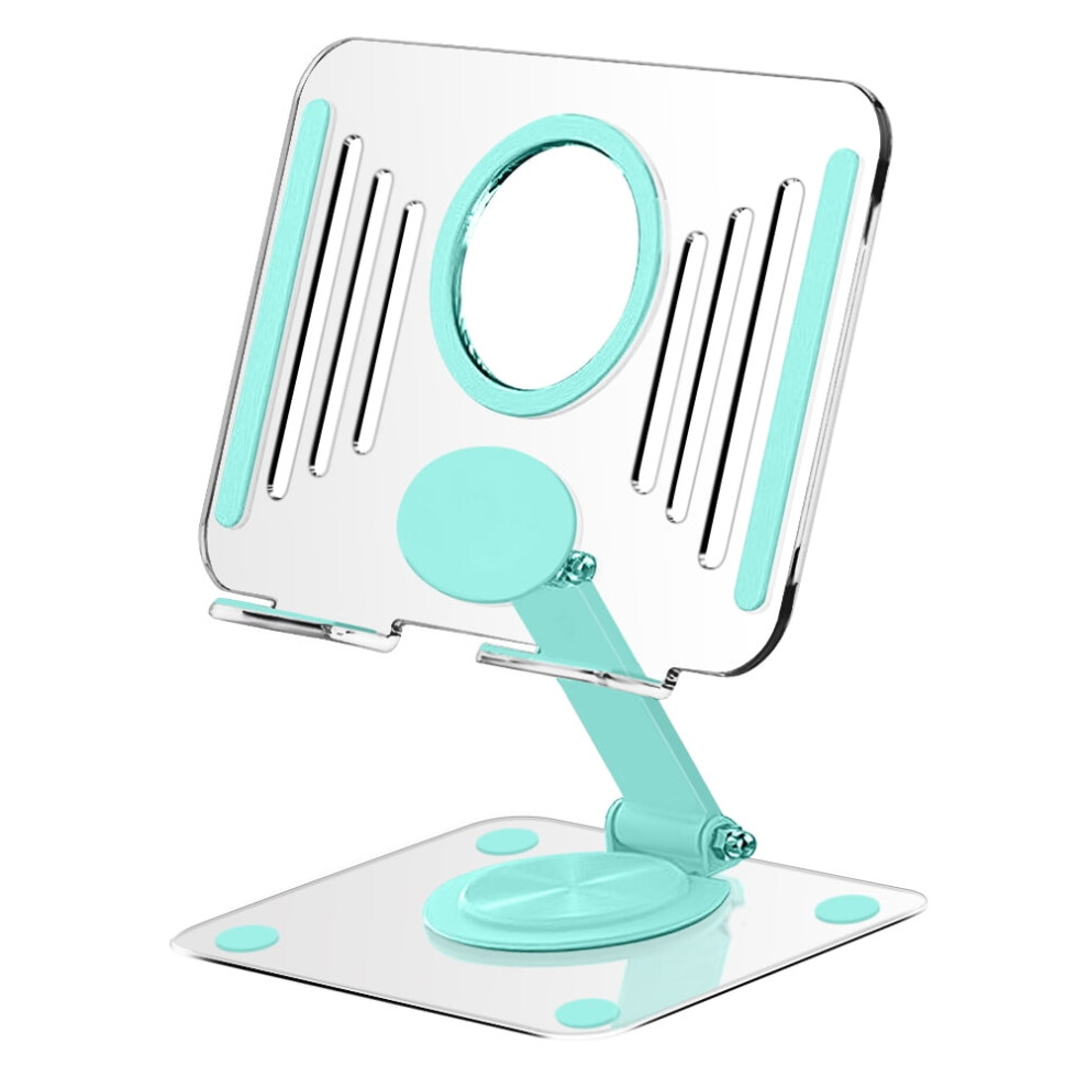 Foldable Acrylic Tablet Stand With 360 Rotating Base, Adjustable Holder For Ipad Pro 11"/12.9", Compatible With Ipad 10.9", Samsung, Xiaomi, Huawei Black/White/Pink 9164030765450