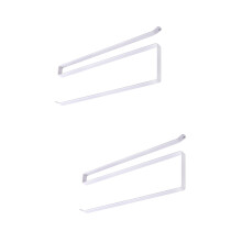 2er-Pack Küchenpapierhalter, Zubehör, weiße Schrankorganizer, Handtuchhalter für die Tür