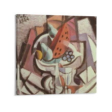 Salvador Dalí Kunstdruck „Stillleben mit Wassermelone“, 1924, Leinwandbild, 50 x 50 cm (20 x 20 Zoll), passend zu moderner Wohneinrichtung