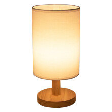 Willstar Moderní stolní lampa 10,2" béžová dotykové ovládání LED lněné noční světlo teplá bílá noční lampa napájená z USB pro