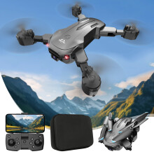 Fuebueo1080P HD FPV Quadricoptère RC pliable avec mode sans tête, réglage de la vitesse et figures acrobatiques 3D - Quadricoptère RC idéal pour
