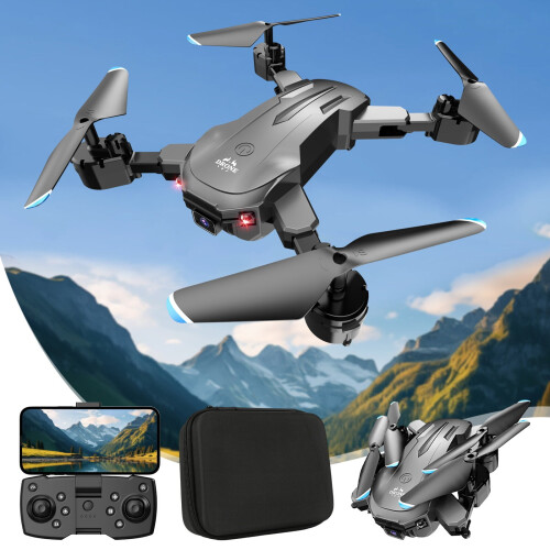 Fuebueo1080P HD FPV Πτυσσόμενο RC Quadcopter με λειτουργία Headless, ρύθμιση ταχύτητας, 3D αναστροφές 1