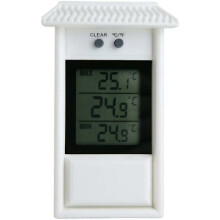 Thermomètre numérique étanche, design classique, mesure précise en intérieur et en extérieur, idéal pour le jardin, la serre, la chambre de