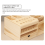 Multi-Compartment Storage Wooden Box is Suitable for Mobile Phone and Desktop Sundries Sorting and Storage Tools. 8