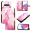 Case For compatible with Samsung Galaxy S10 Plus PU Leather Marble Pattern Kickstand Wallet 4