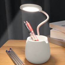 Liquidation RnemiTe-amo ! Lampe de bureau à 3 vitesses avec protection oculaire, rechargeable par USB, idéale pour les devoirs et la lecture au lit.