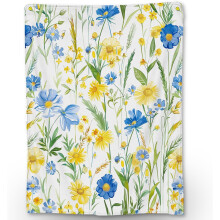 Couverture fleurie - Plaid en flanelle douce et légère à motifs floraux, 101,6 x 127 cm, idéal pour le canapé, le lit, les voyages et