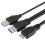 Καλώδιο διαχωριστή δεδομένων Y για USB3.0A αρσενικό σε USB3.0 με 2.0 αρσενικό, extral power 2