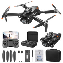 VALSEEL Drone met HD-camera voor volwassenen, compatibel met RC-quadcopters, automatische terugkeer, follow-me-functie, borstelloze motor,