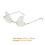 Μοντέρνα Ανδρικά Γυαλιά Ηλίου χωρίς Rimless Γυαλιά Ηλίου με Φτερά Πεταλούδας Γυαλιά 3