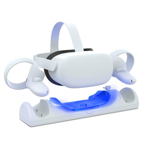 Βάση φόρτισης συμβατή με Oculus Quest2, βάση VR με γρήγορη μαγνητική φόρτιση, ένδειξη LED