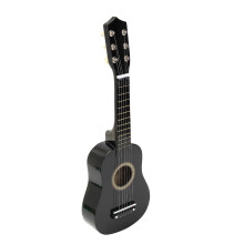 Violão acústico infantil Icolorfuled de 6 cordas, madeira preta, 355 ml, 53 cm