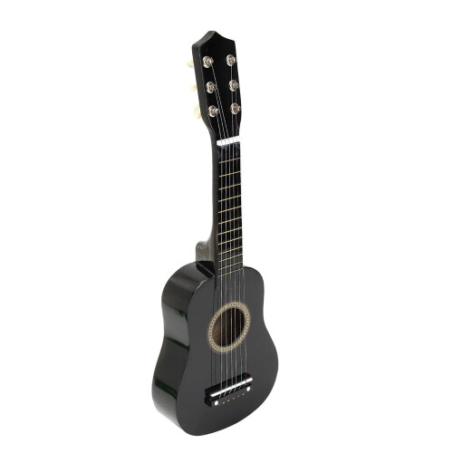 Ακουστική κιθάρα Icolorfuled Children6Strings, ξύλινη μαύρη, 12oz, 21"