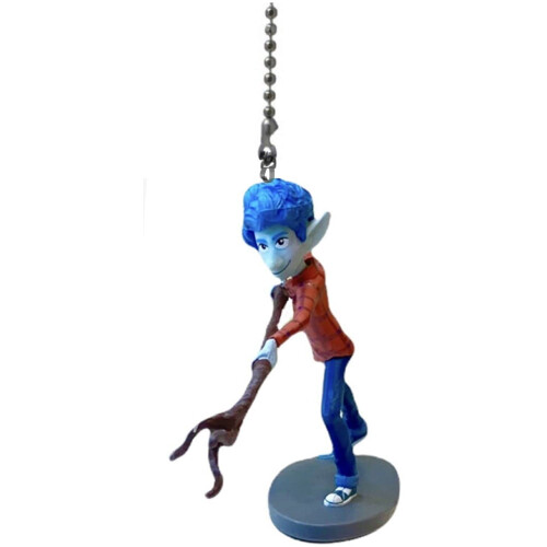 Figura de ação de Ian Lightfoot, filho de Onward, em PVC, com ventilador, luminária e corrente de puxar, 8,9 cm (3,5 polegadas), nova.