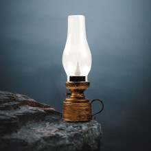 Luminária noturna retrô fofa com luzes dançantes para crianças, luminária de mesa LED sem chama, compatível com decoração de quarto.