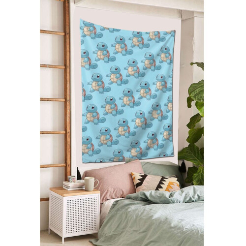 Squirtle Tapestry Μεγάλο Banner Κρεμαστό Τοίχο Ταπισερί Αισθητική Αφίσα Καλλιτεχνικό Φόντο 2