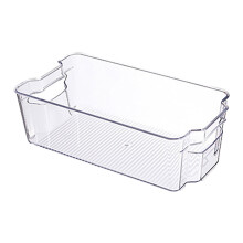 Yonrjhukm Cassetto estraibile impilabile per frigorifero - Organizzatore trasparente per frigorifero con maniglia per conservare frutta e verdura,