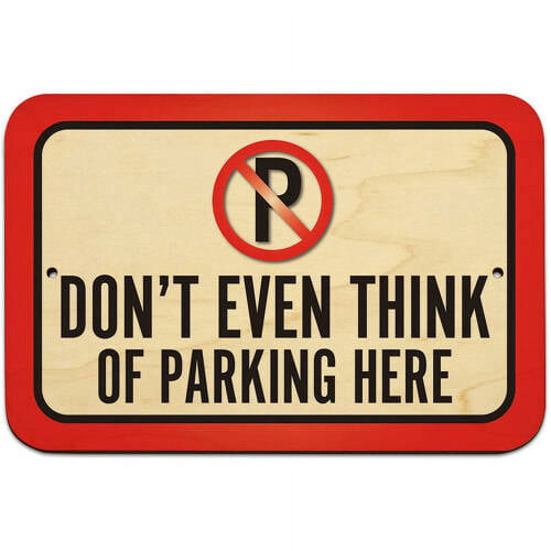 Hier parken verboten!