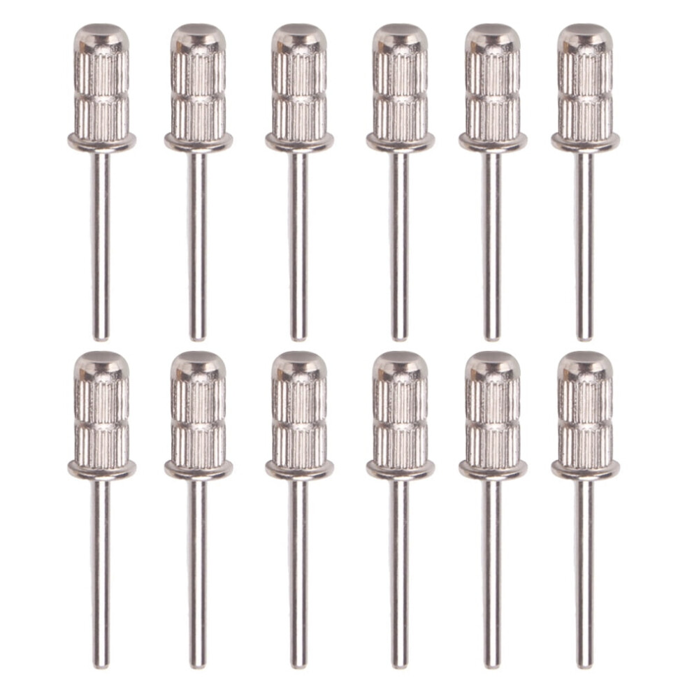 Eease 12Pcs Nail Drill Bit Sanding Band Shaft for Electric File Nail Sanders